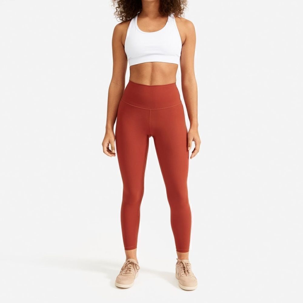 Everlane ReNew ankle perform high waisted leggings in brandy rose